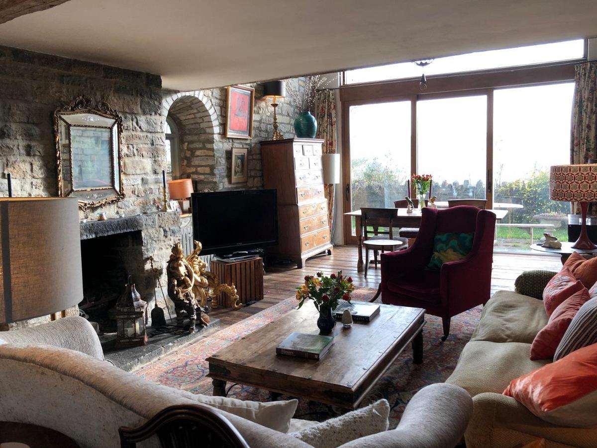 Peaceful Stone Barn Conversion In Somerset Villa Hurcot Bagian luar foto